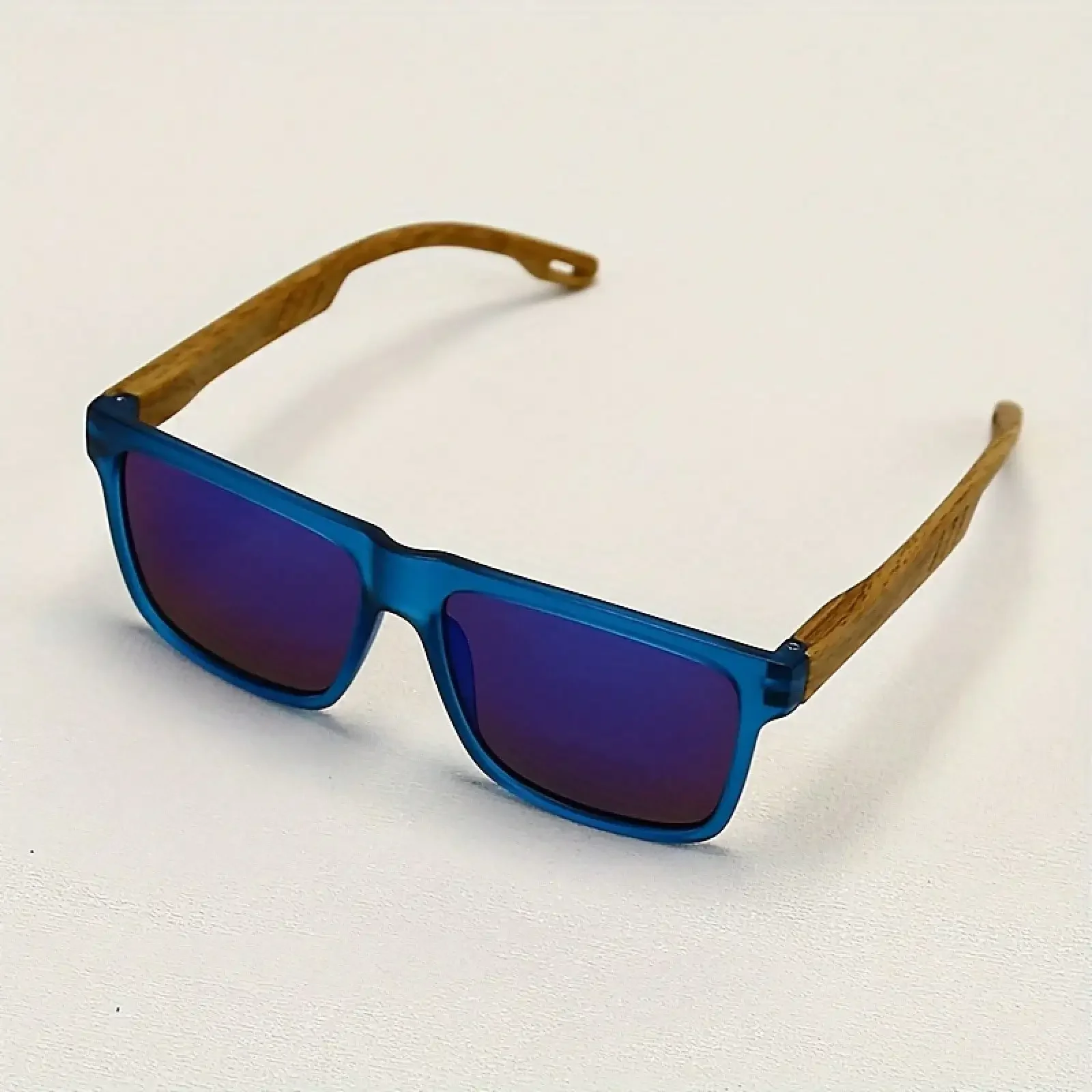 Men'S Fashion Non Prescription Glasses - Men's Full Frame Imitation Bamboo Wood