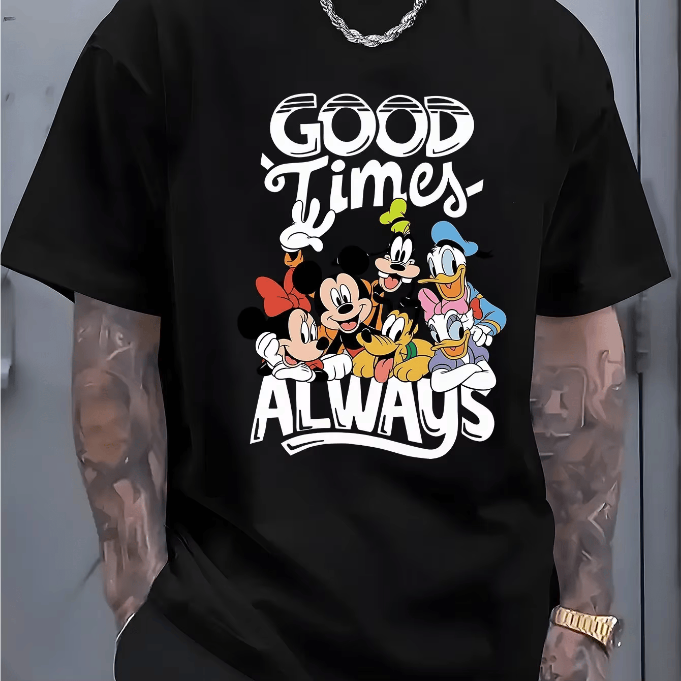 Mens Fashion Discord - Disney Mickey and Friends Good Time