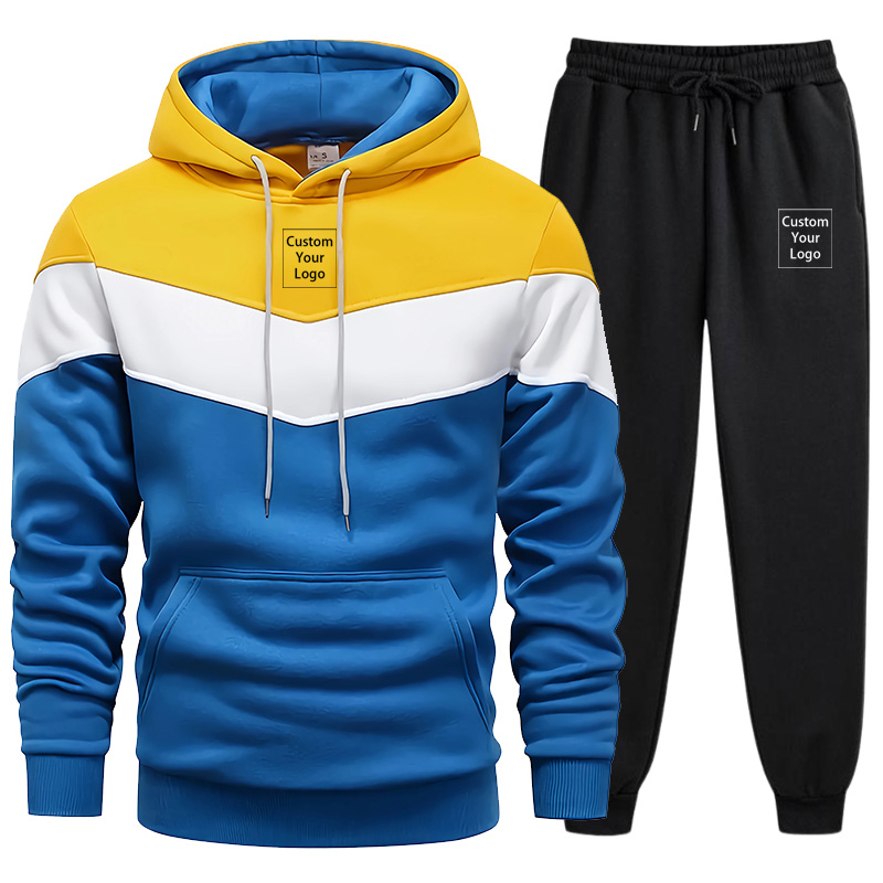 Men'S Fashion Logo - Customize Your Logo Print Hoodie Sweatpants