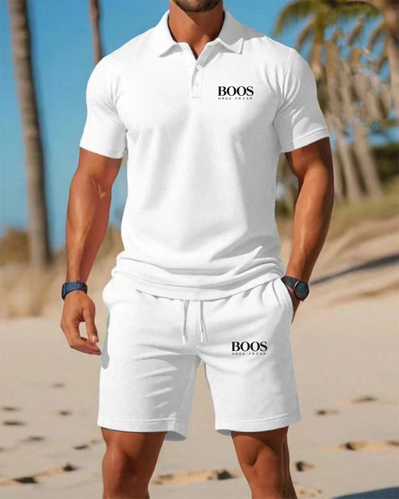 Men'S Fashion Polo Shirt - New men's business casual short sleeved