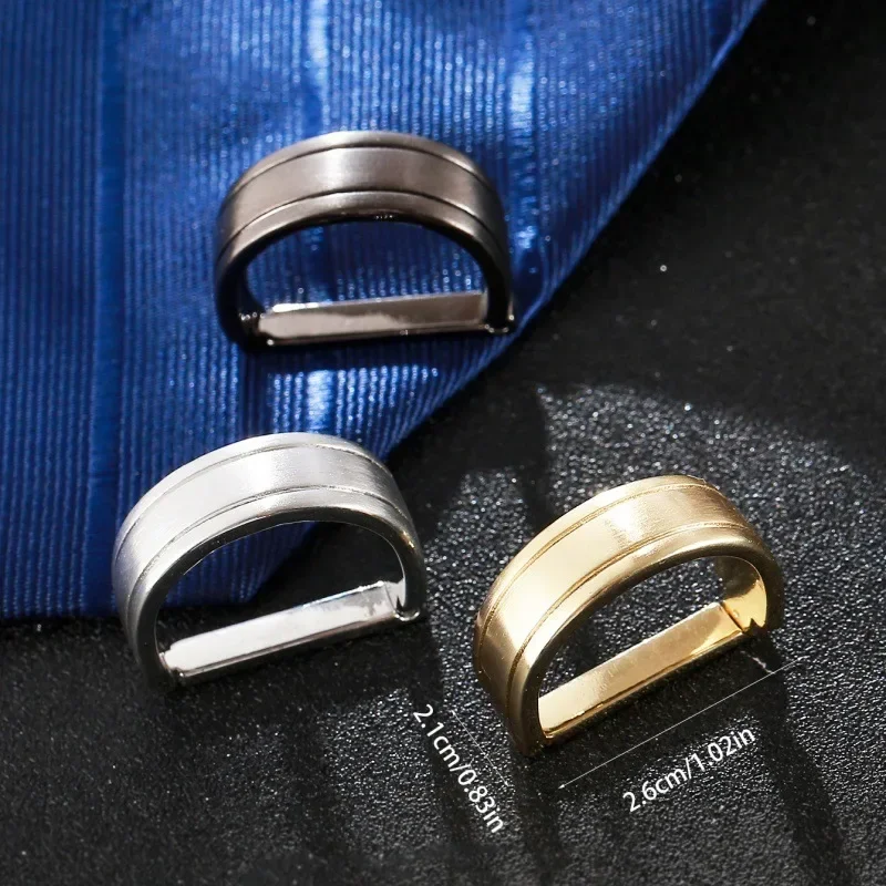 Men'S Fashion Rings - Bronze Plated Matte Finish D-Clip Buckle