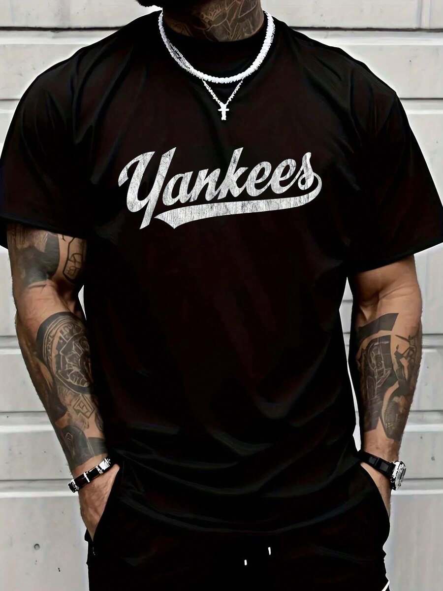 Men'S Fashion 70S - 100% Cotton Vintage Yankees Retro Style