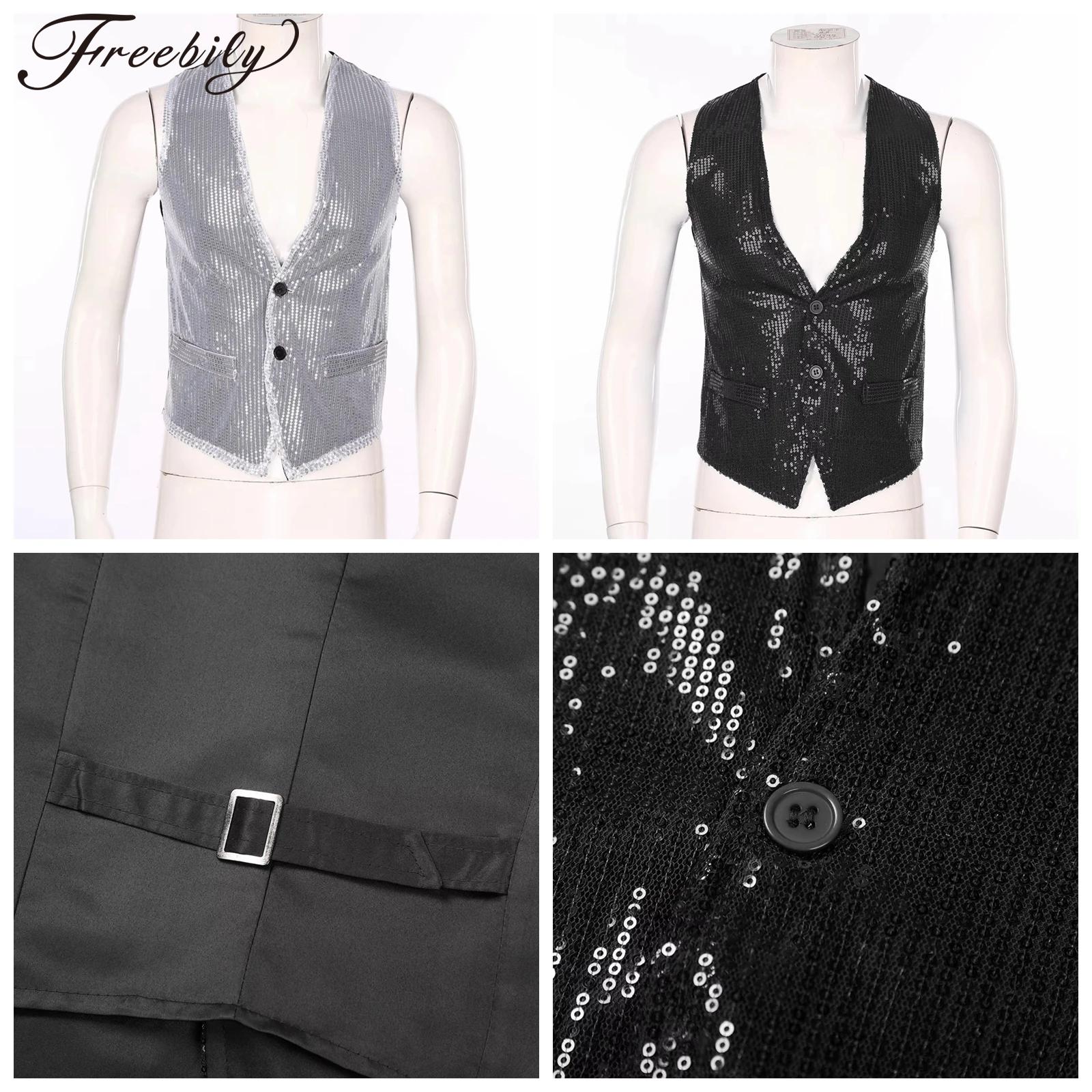 Men'S Fashion 70S - 70s Disco Vests for Mens Club