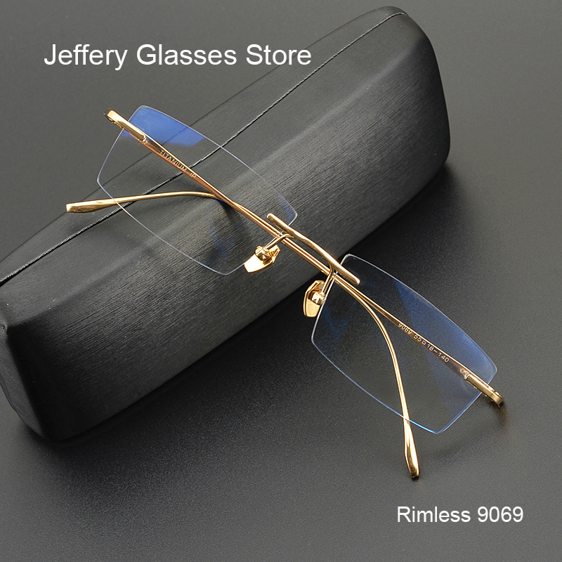 Men'S Fashion Glasses 2026 - 2026 Pure Titanium Ultra-Light Square Rimless