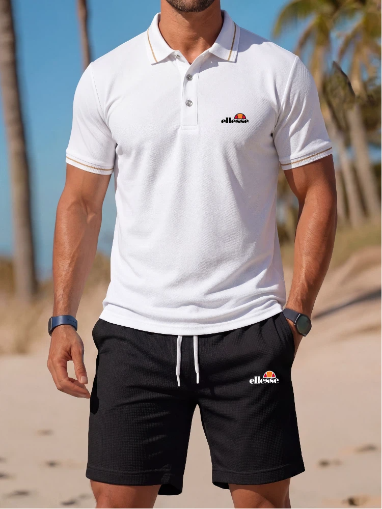 Men'S Fashion Polo Shirt - High end brand polo shirt short