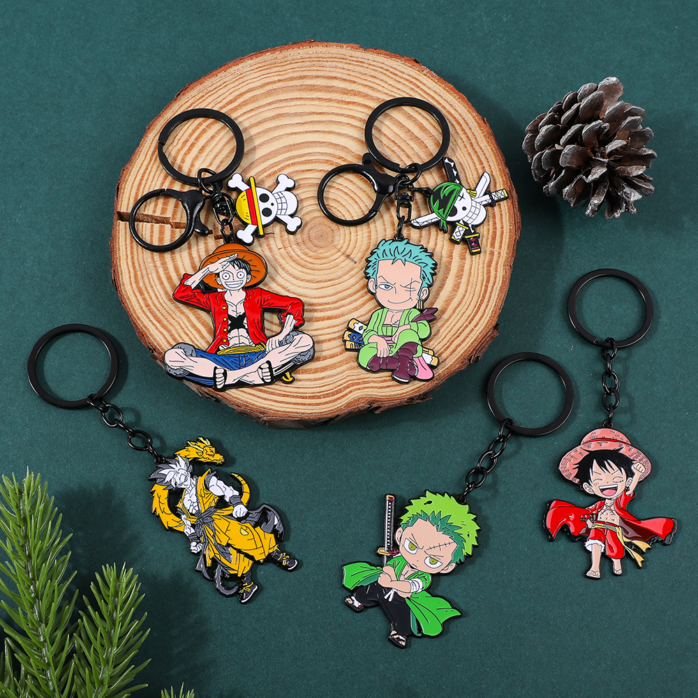 Men'S Fashion Rings - One Piece Anime Keychain Featuring Monkey