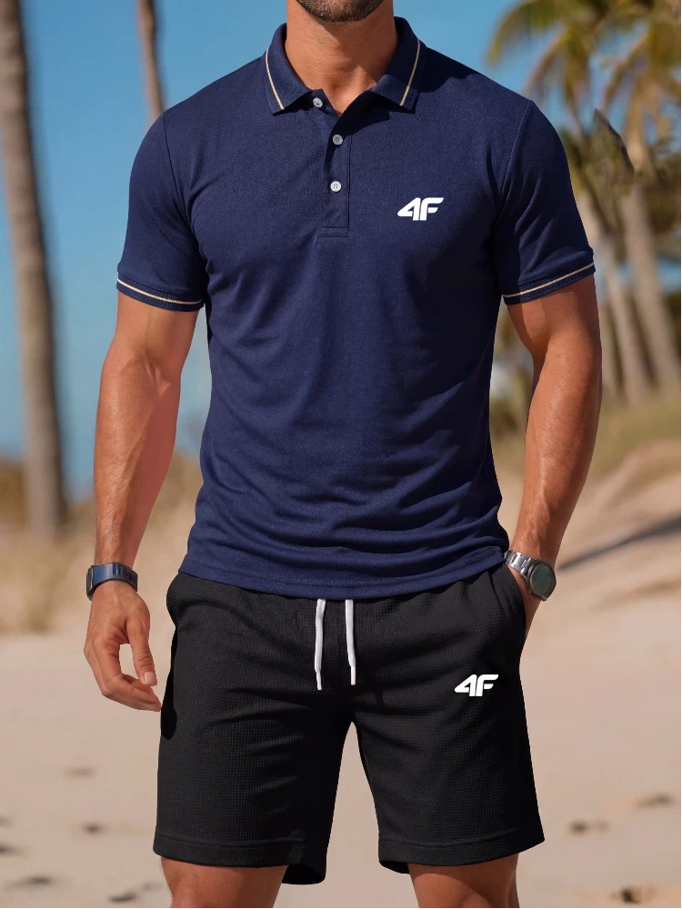 Men'S Fashion Polo Shirt - High end fashion printed polo shirt