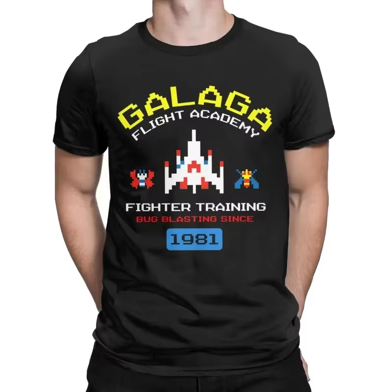 Men'S Fashion From The 80S - Cool Arcade Galaga Video Game Retro
