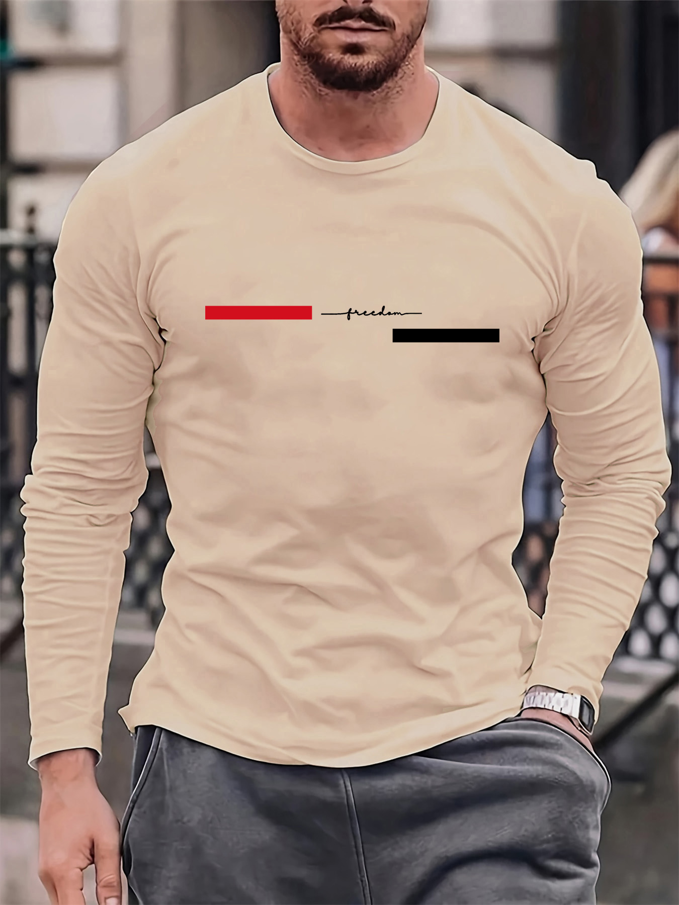 100% pure cotton men's long sl - Men'S Fashion Trends 2025 评论和价格