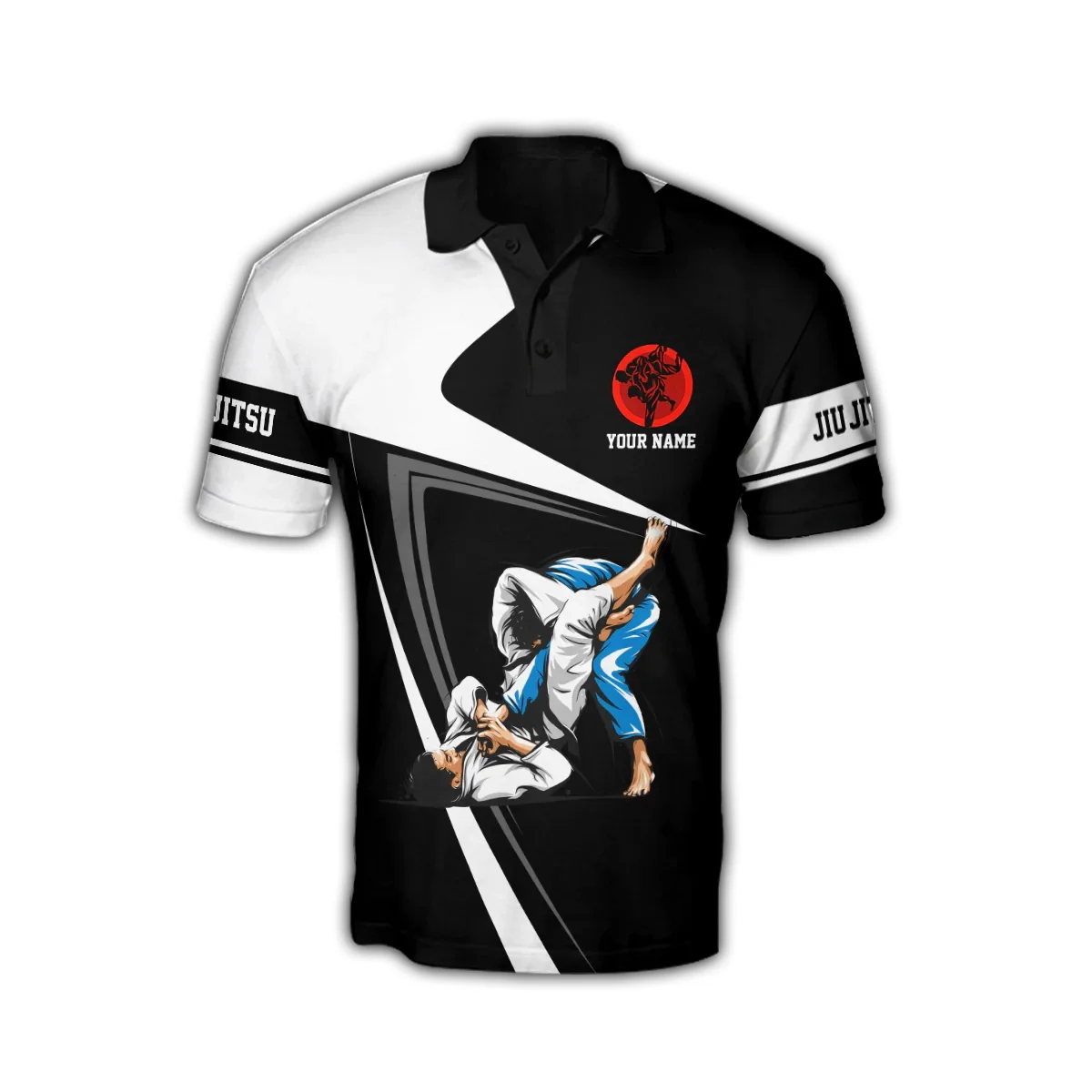 Customized Name Jiu Jitsu 3D A - Men'S Fashion Polo Shirt 评论和价格