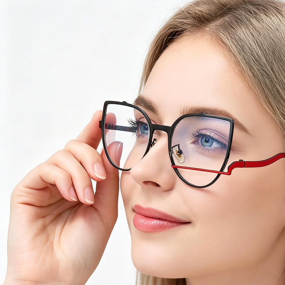 Anti Blue Light Glasses Metal  - Men'S Fashion Non Prescription Glasses 评论和价格