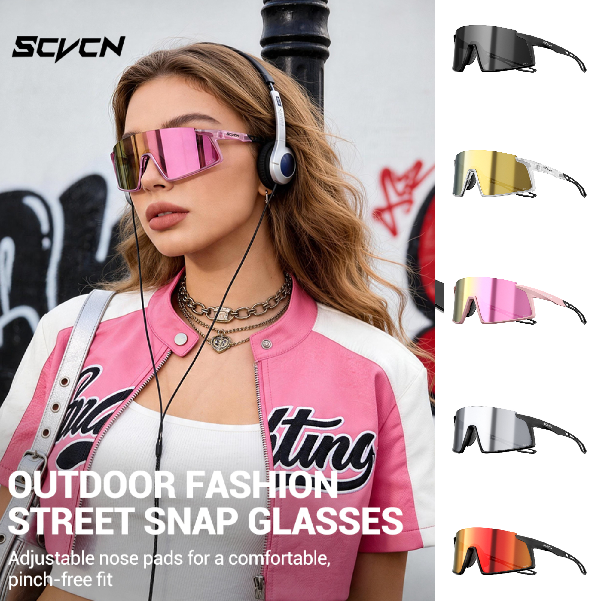 SCVCN Hiking Eyewear Fashion C - Men'S Fashion Glasses 2026 评论和价格