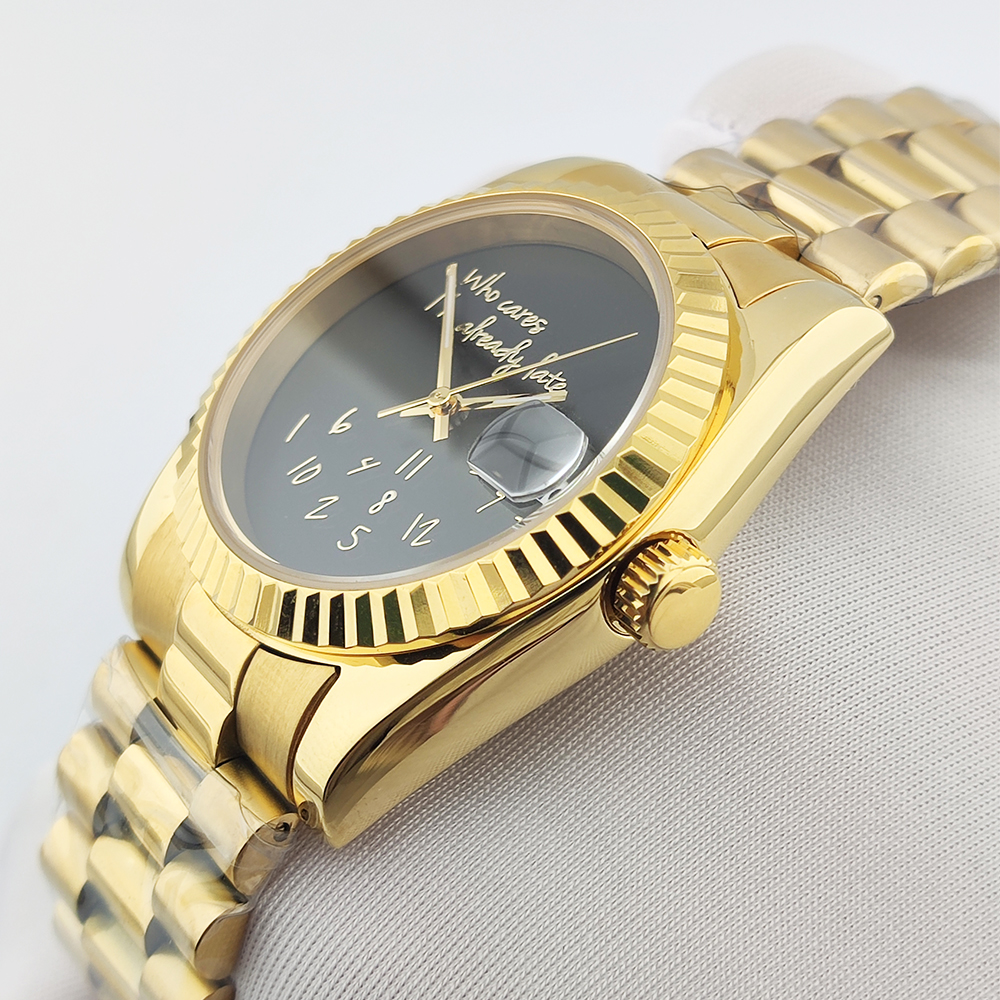 36/39mm Gold Men Watch nh35 Wa - Men'S Fashion Logo 评论和价格