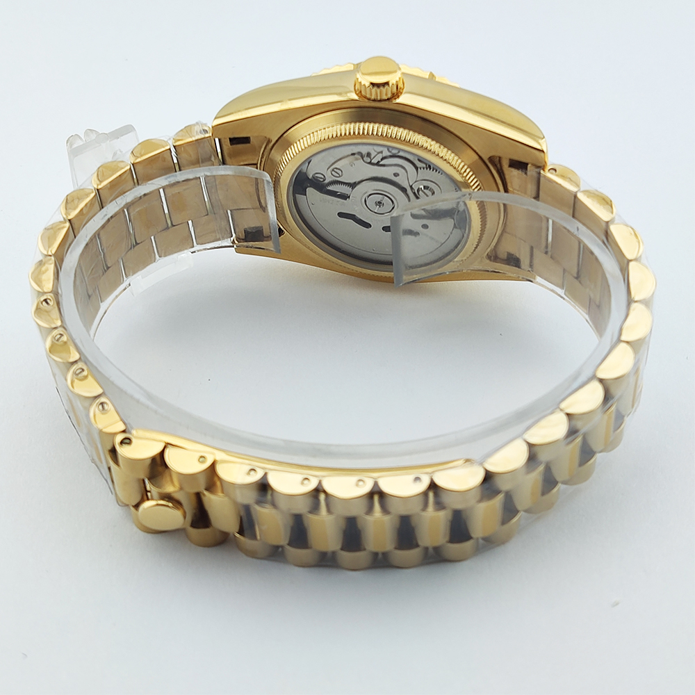 36/39mm Gold Men Watch nh35 Wa - Men'S Fashion Logo 评论和价格