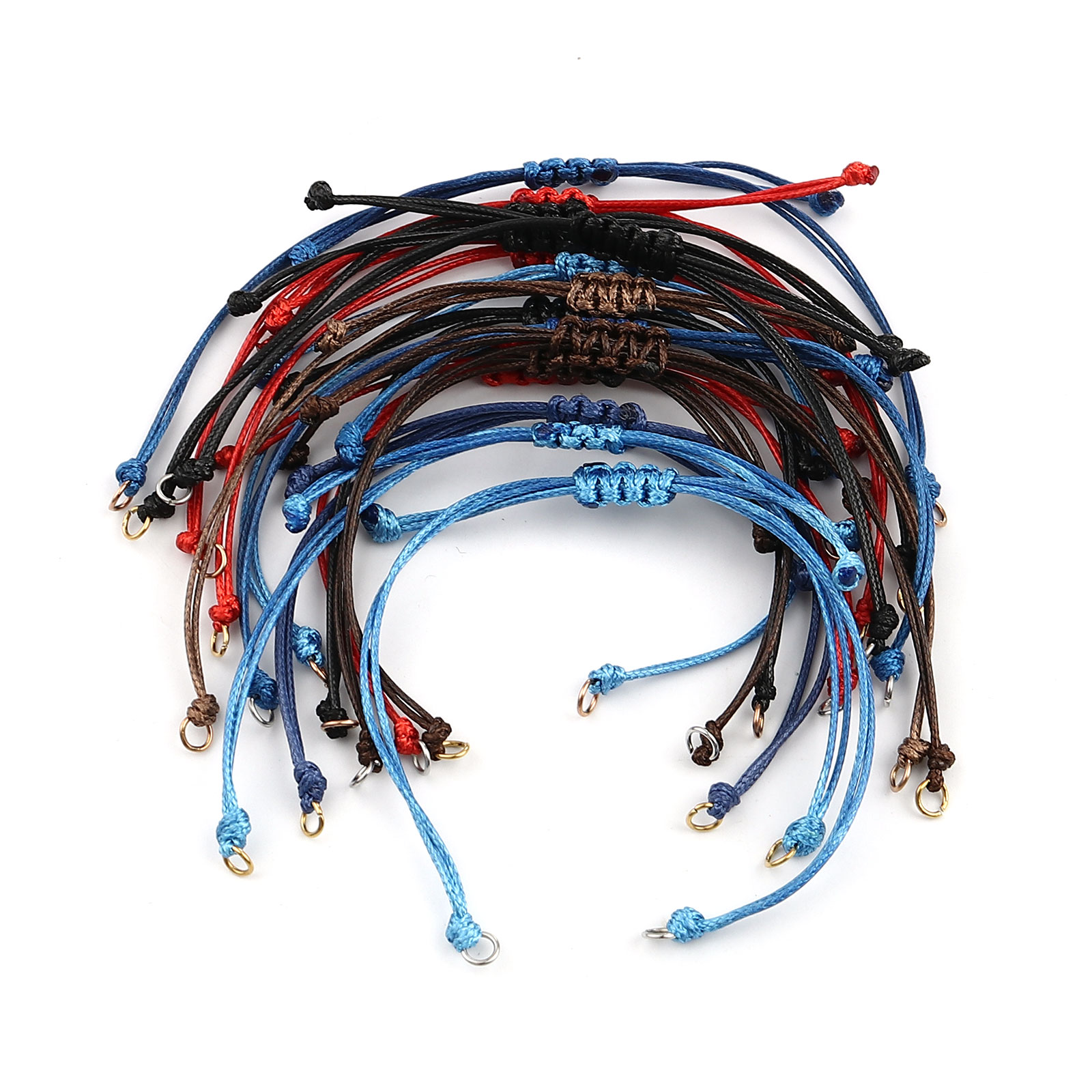 5pcs Multicolor Polyester Brai - Men'S Fashion Necklaces 评论和价格