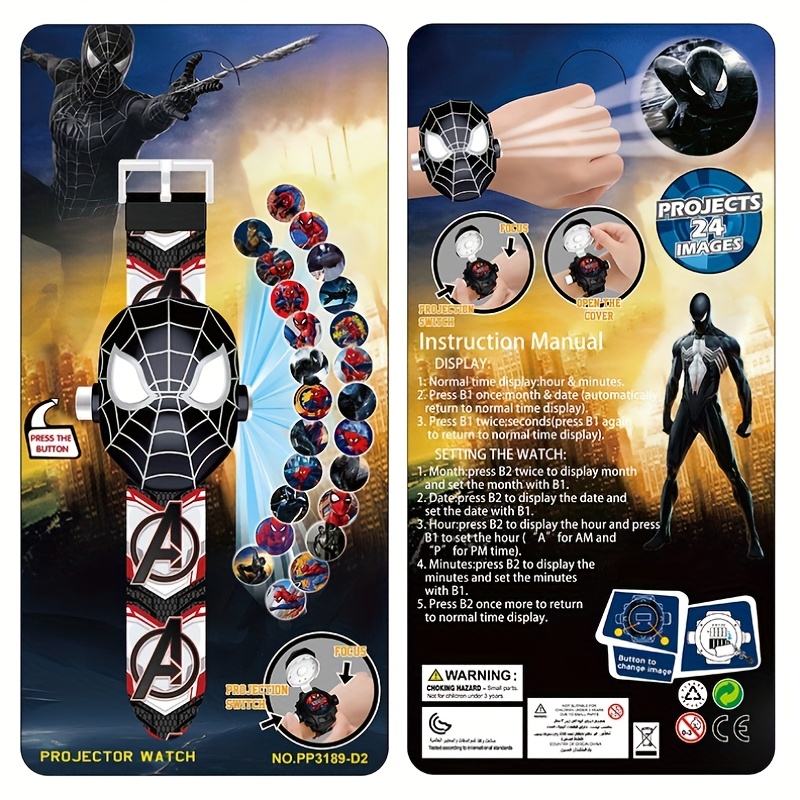 Marvel Spider-Man Noir Watch C - Mens Fashion Discord 评论和价格
