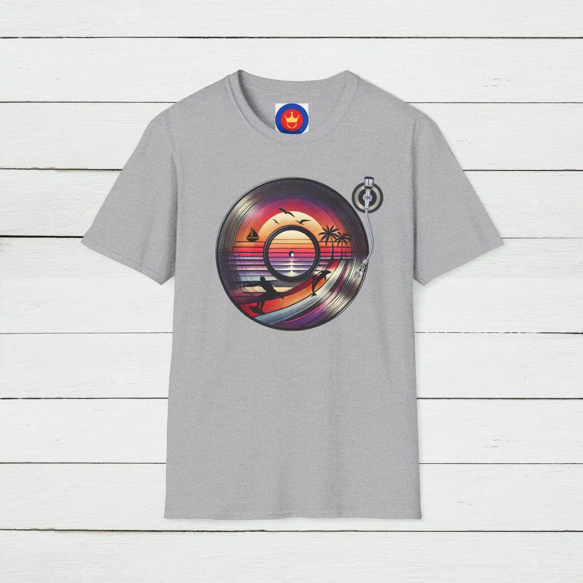 Retro Beach Vinyl T Shirt Vint - Men'S Fashion 70S 评论和价格