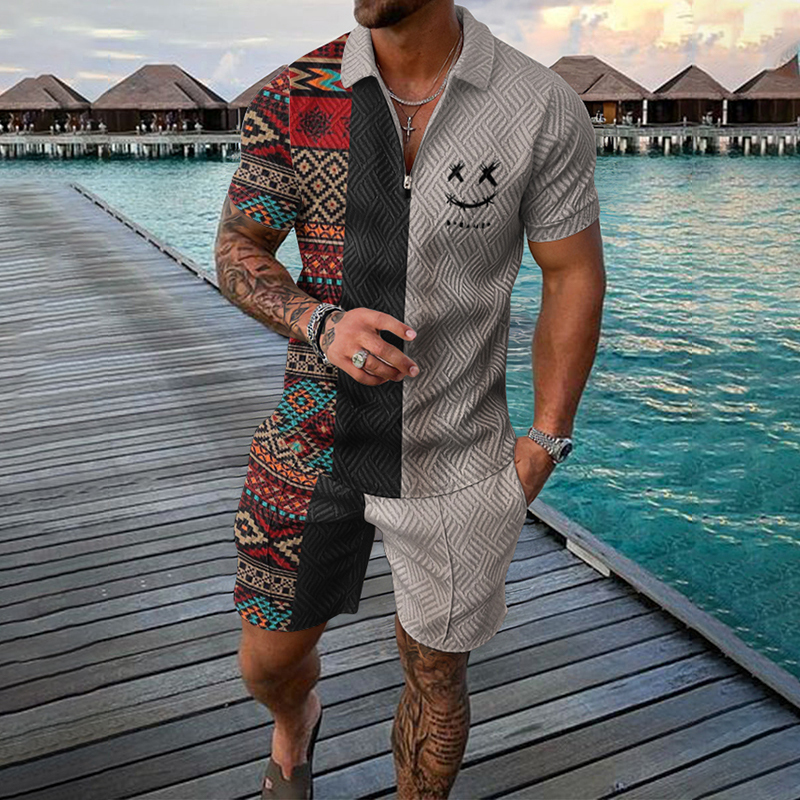 3D Print Nationality Style Men - Men'S Fashion Polo Shirt 评论和价格