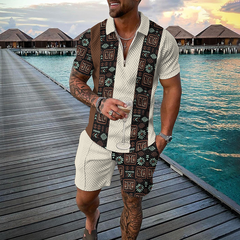 3D Print Nationality Style Men - Men'S Fashion Polo Shirt 评论和价格