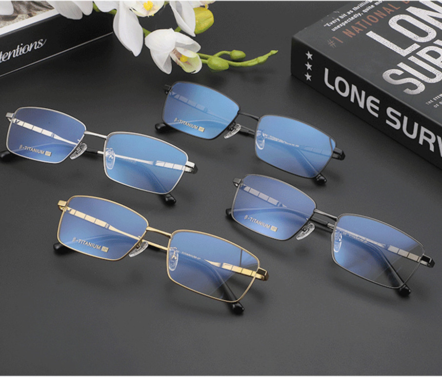 Men's Business Square Titanium - Men'S Fashion Glasses 2026 评论和价格