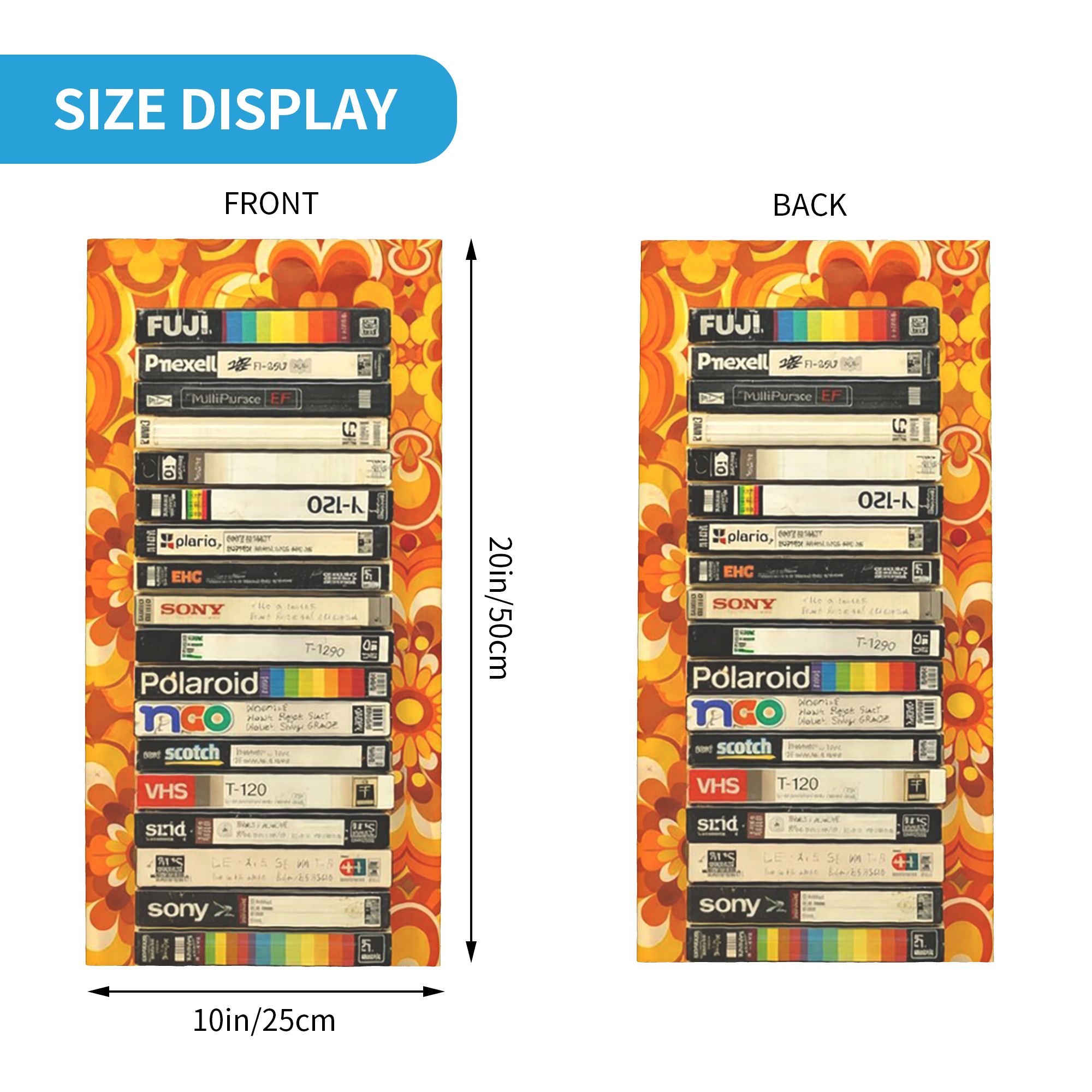 Stacked VHS Tapes 70s Floral A - Men'S Fashion 70S 评论和价格