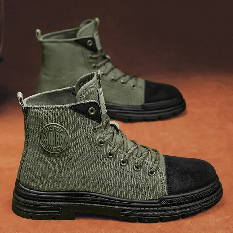 2026 Mens Boots Casual Canvas  - Chelsea Boots Men 评论和价格