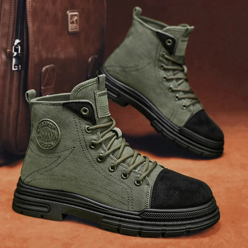 2026 Mens Boots Casual Canvas  - Chelsea Boots Men 评论和价格