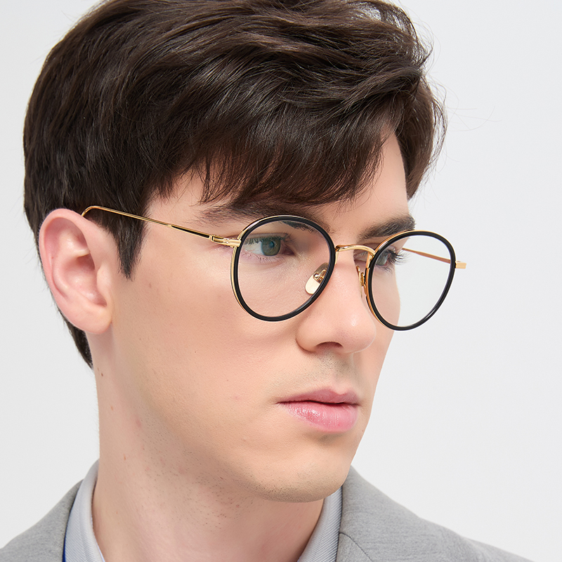 Fashion Oval Men Titanium Glas - Men'S Fashion Glasses 2026 评论和价格
