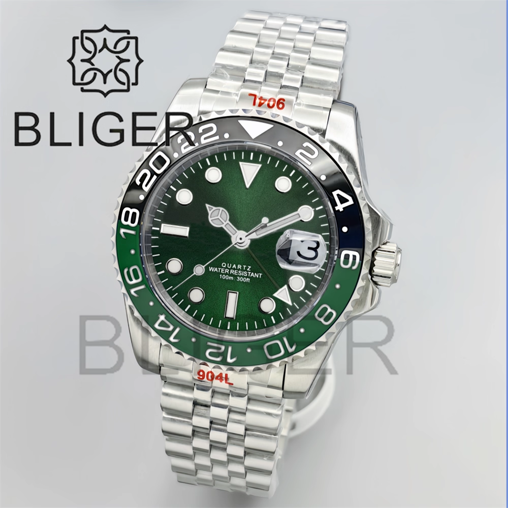BLIGER 40mm GMT Men's Watches  - Men'S Fashion Logo 评论和价格