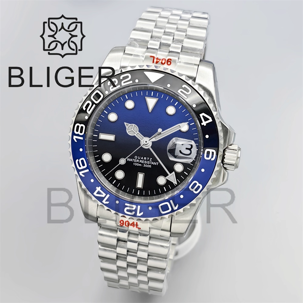 BLIGER 40mm GMT Men's Watches  - Men'S Fashion Logo 评论和价格