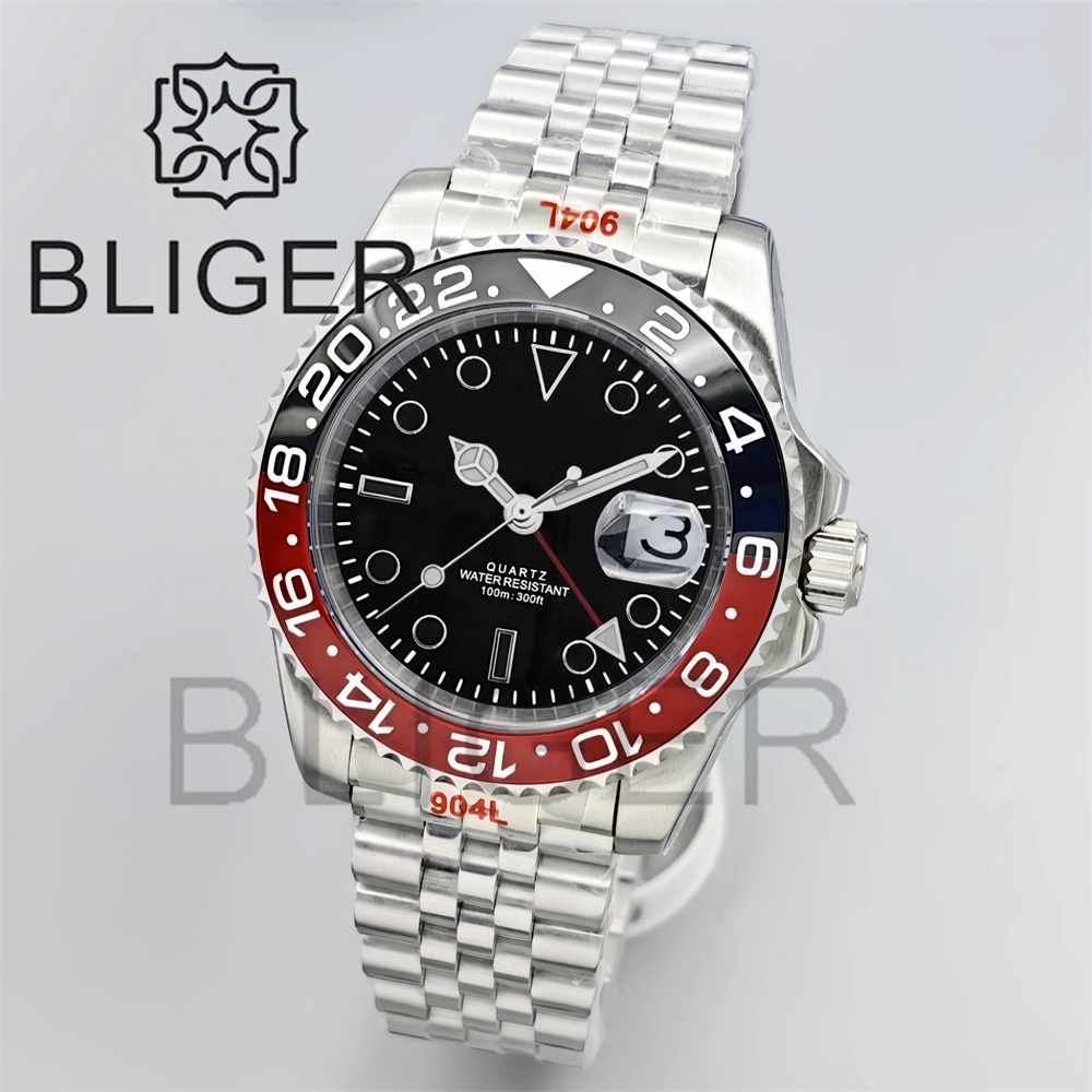 BLIGER 40mm GMT Men's Watches  - Men'S Fashion Logo 评论和价格