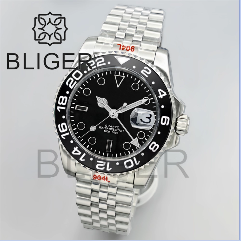 BLIGER 40mm GMT Men's Watches  - Men'S Fashion Logo 评论和价格