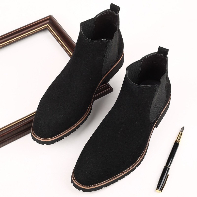Men Ankle Boots British Style  - Chelsea Boots Men 评论和价格