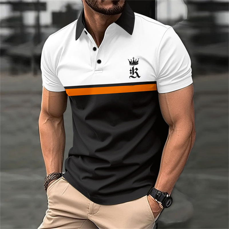 Funny 3D Letter Stripe Print P - Men'S Fashion Golf Clothing 评论和价格