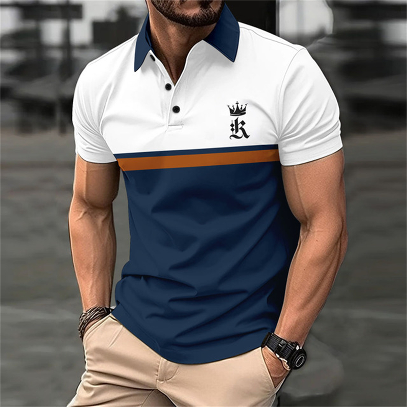Funny 3D Letter Stripe Print P - Men'S Fashion Golf Clothing 评论和价格