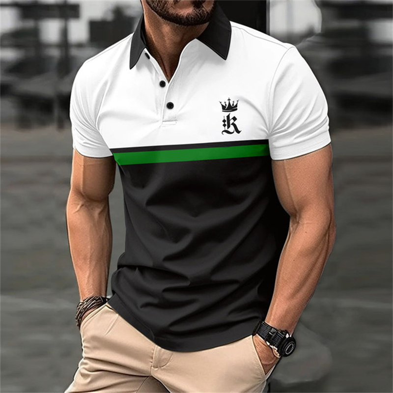 Funny 3D Letter Stripe Print P - Men'S Fashion Golf Clothing 评论和价格