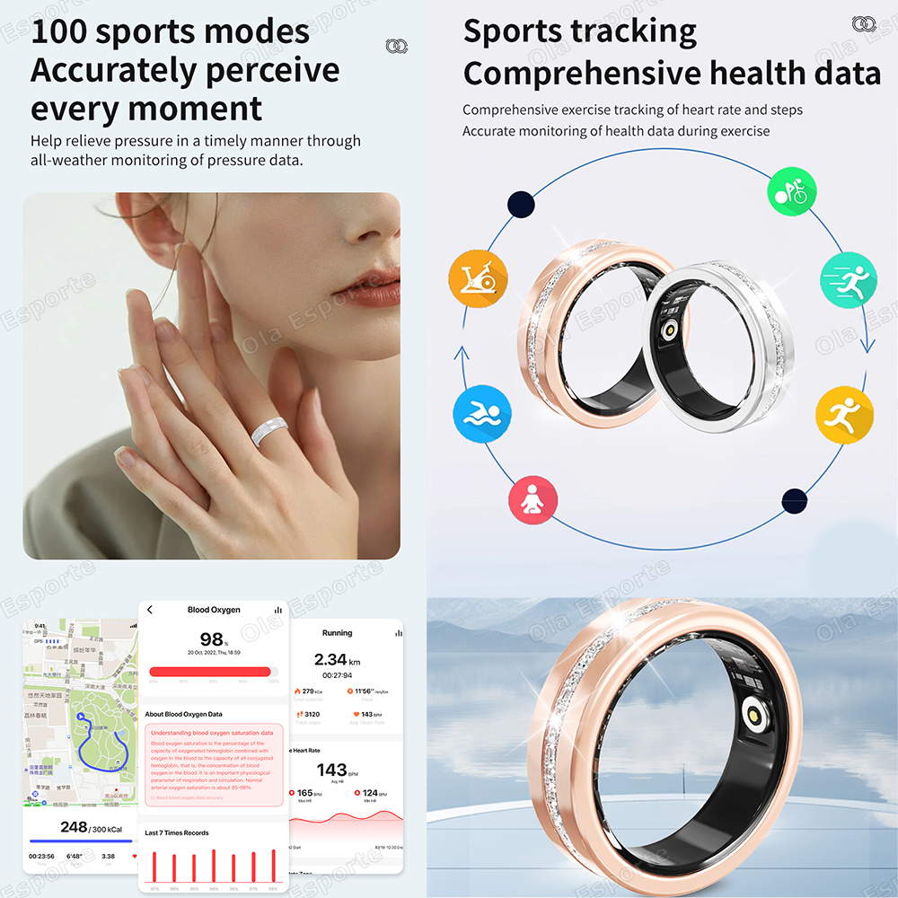 2025 New Smart Ring Lady Heart - Men'S Fashion Rings 评论和价格