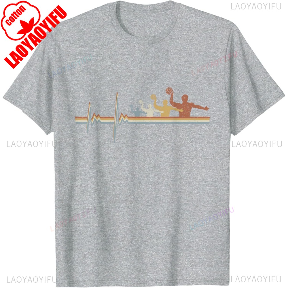 Retro Water Polo EKG Heartbeat - Men'S Fashion Polo Shirt 评论和价格