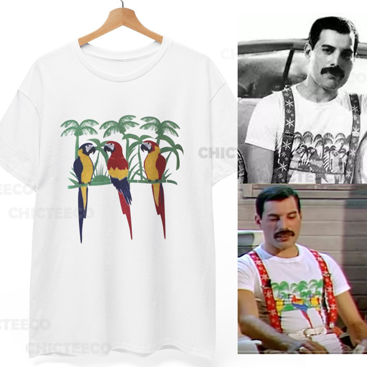 Freddie Mercury Shirt As worn  - Men'S Fashion From The 80S 评论和价格