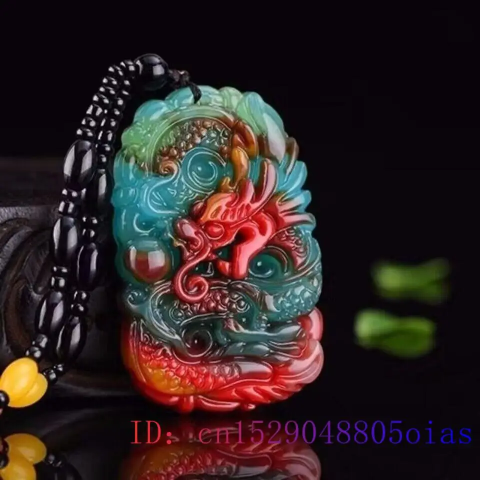 Real Jade Dragon Pendant Neckl - Men'S Fashion Necklaces 评论和价格