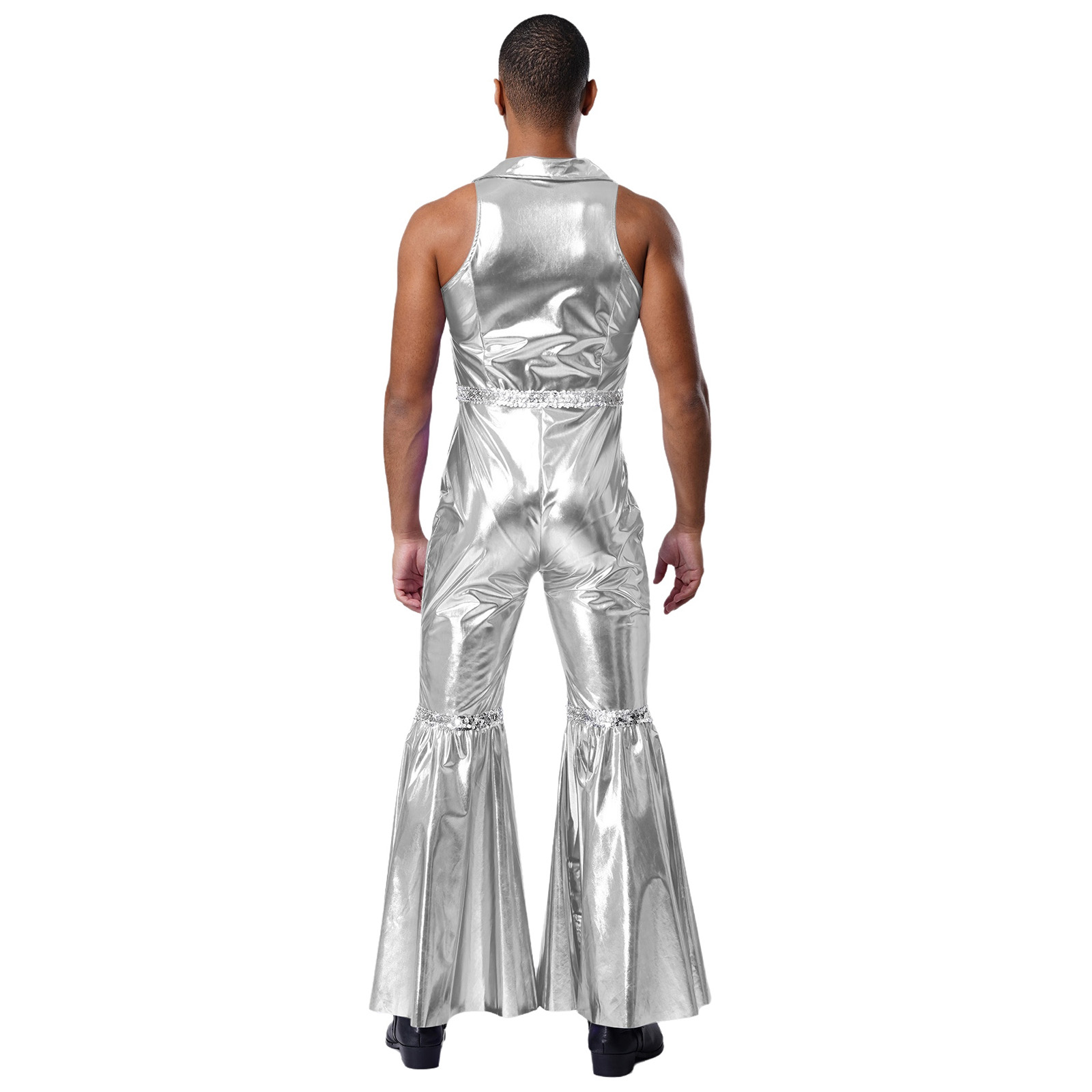 Men Fashion Shiny 70s Disco Wa - Men'S Fashion 70S 评论和价格