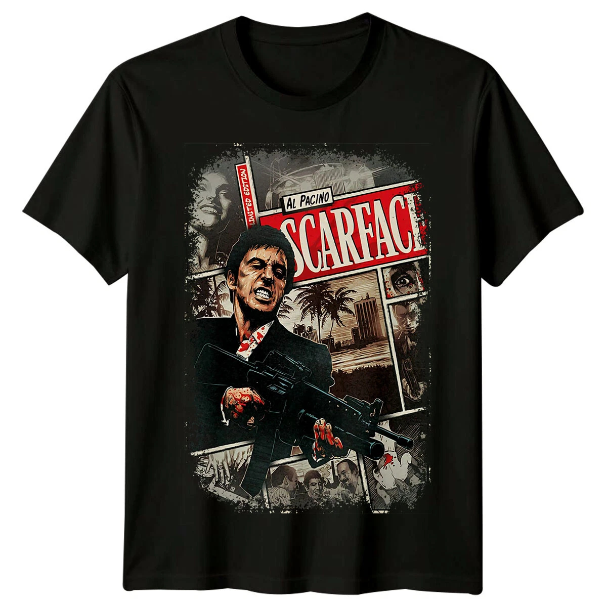 Scarface T-Shirt Men Summer Al - Men'S Fashion From The 80S 评论和价格