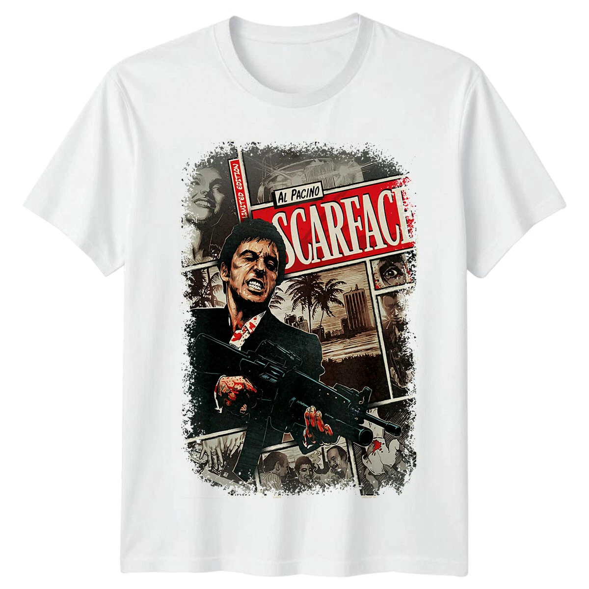 Scarface T-Shirt Men Summer Al - Men'S Fashion From The 80S 评论和价格