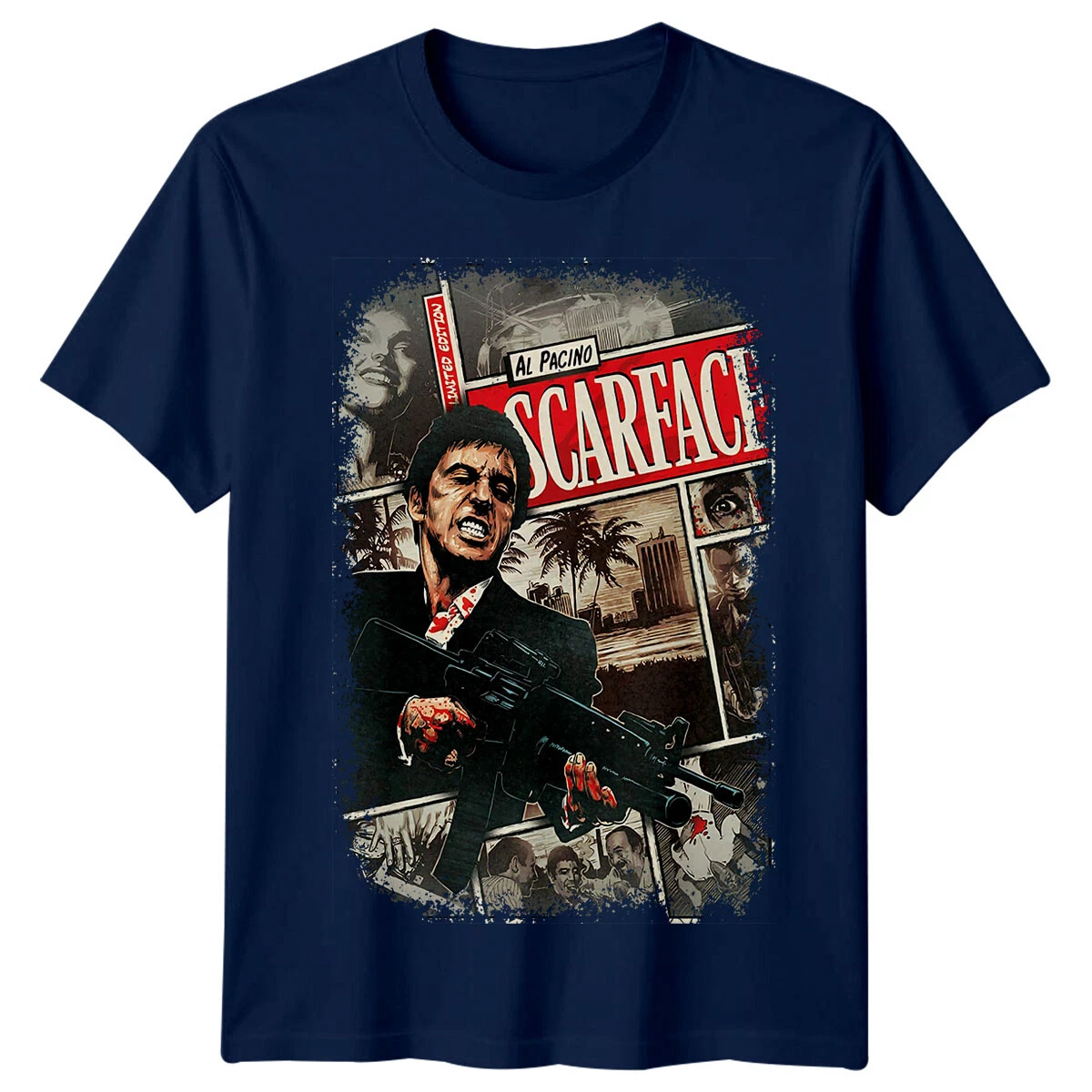 Scarface T-Shirt Men Summer Al - Men'S Fashion From The 80S 评论和价格