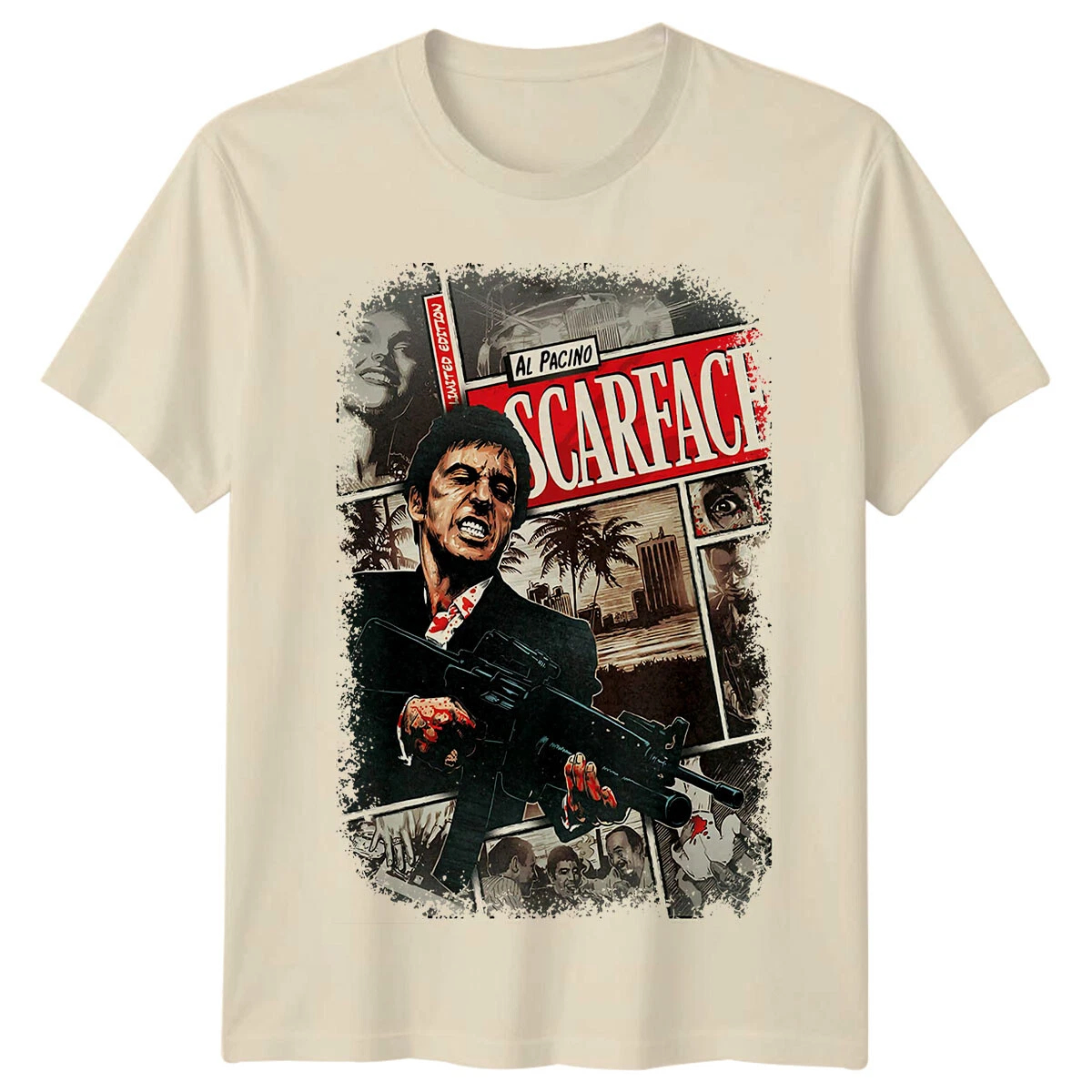 Scarface T-Shirt Men Summer Al - Men'S Fashion From The 80S 评论和价格