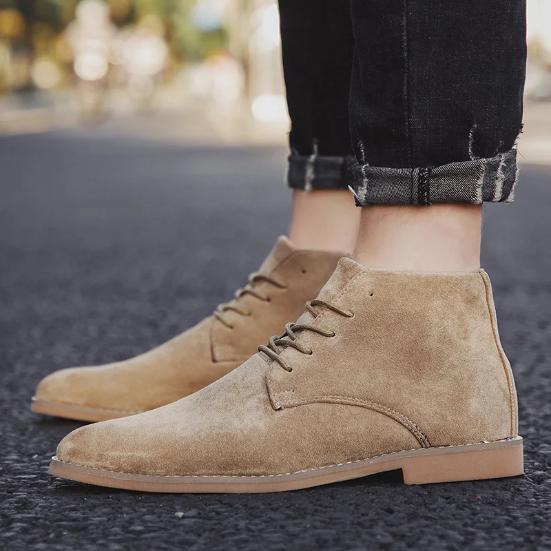 Fashion Khaki Chelsea Boots Me - Mens Fashion Dress Shoes 评论和价格