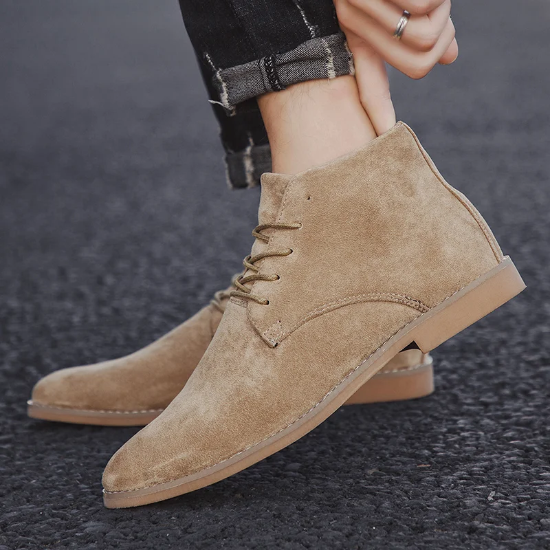 Fashion Khaki Chelsea Boots Me - Mens Fashion Dress Shoes 评论和价格