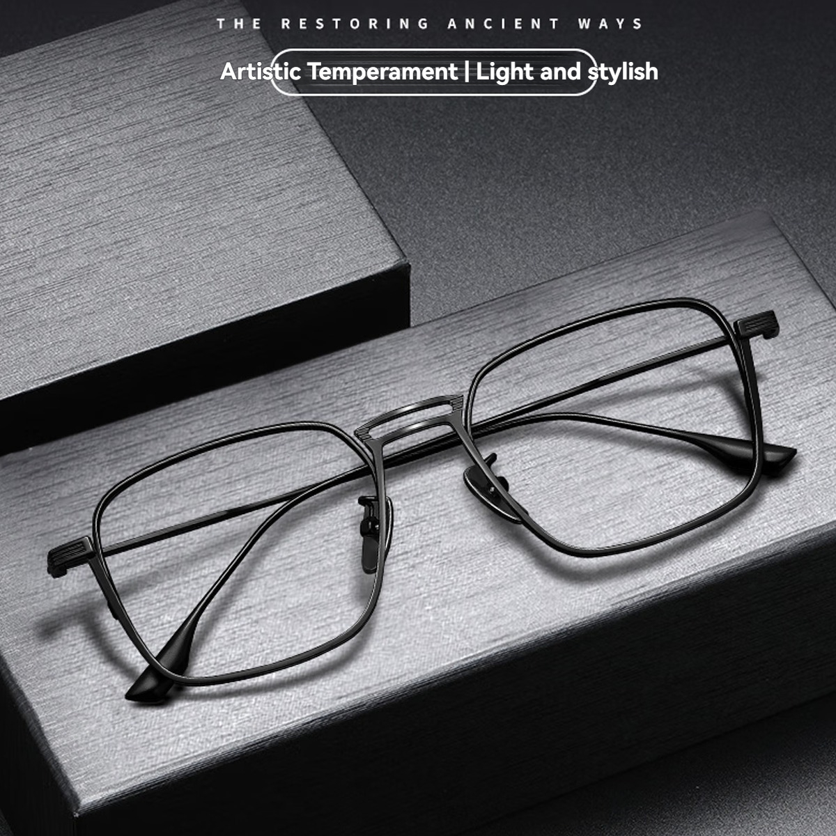 FYTOOMetal Frame Plain Eyeglas - Men'S Fashion Non Prescription Glasses 评论和价格