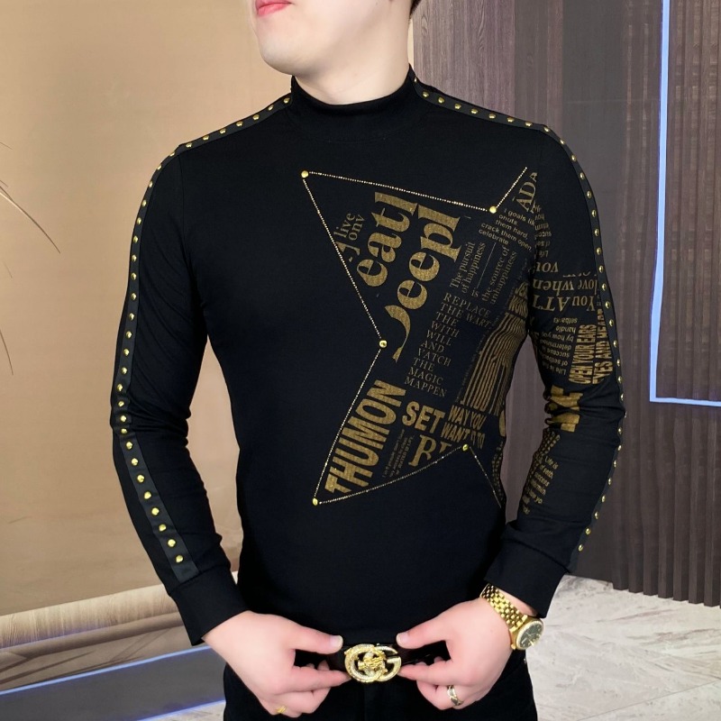 New long-sleeved tops for fash - Men'S Fashion Trends 2025 评论和价格