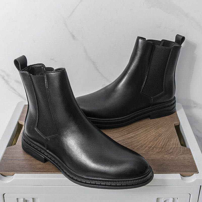 British Style Chelsea Men's Bo - Chelsea Boots Men 评论和价格